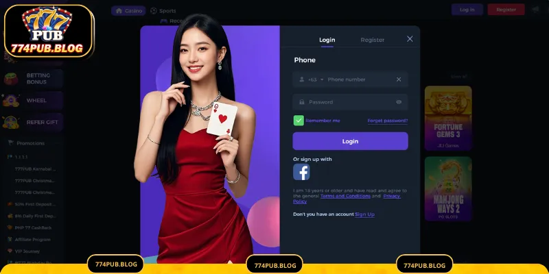 Hakbang-hakbang na Gabay sa Pagrehistro at Mag login sa 774PUB