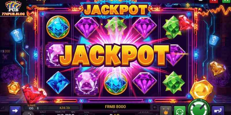 Online casino slot games interface with colorful design